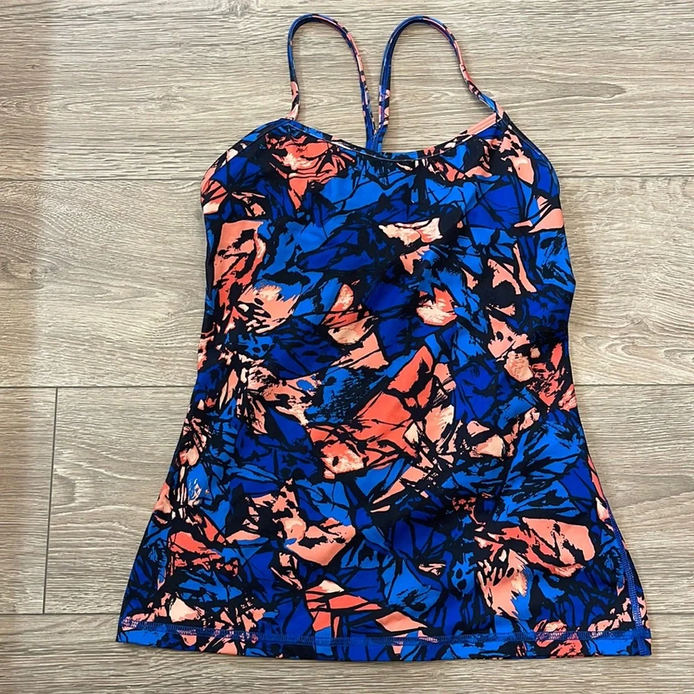 Lululemon Multicolored Pattern Y Tank - Picture 1 of 2